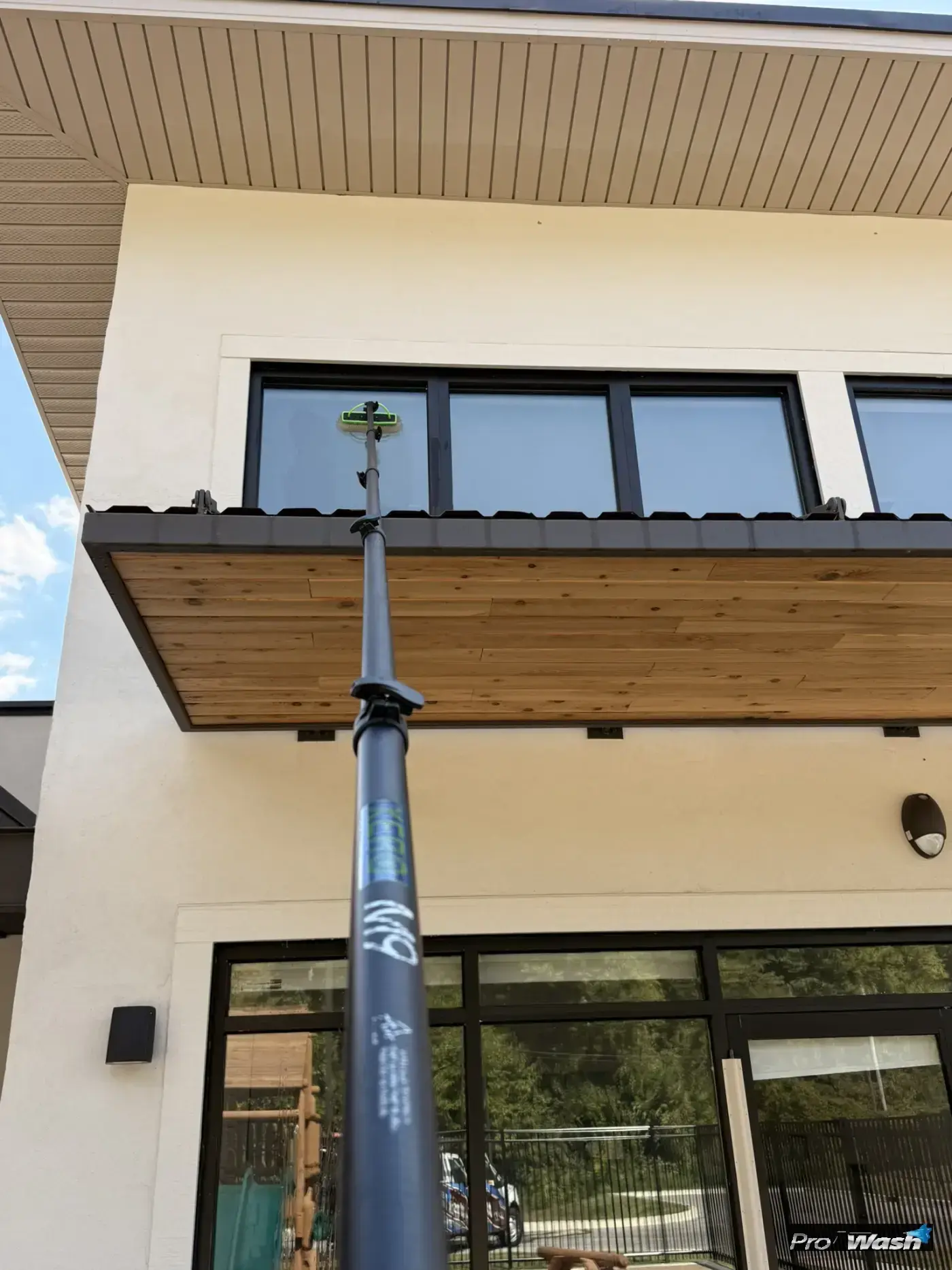Two story window cleaning