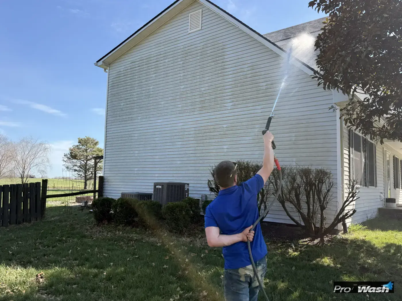 House washing in Chevy Chase before - Lexington KY