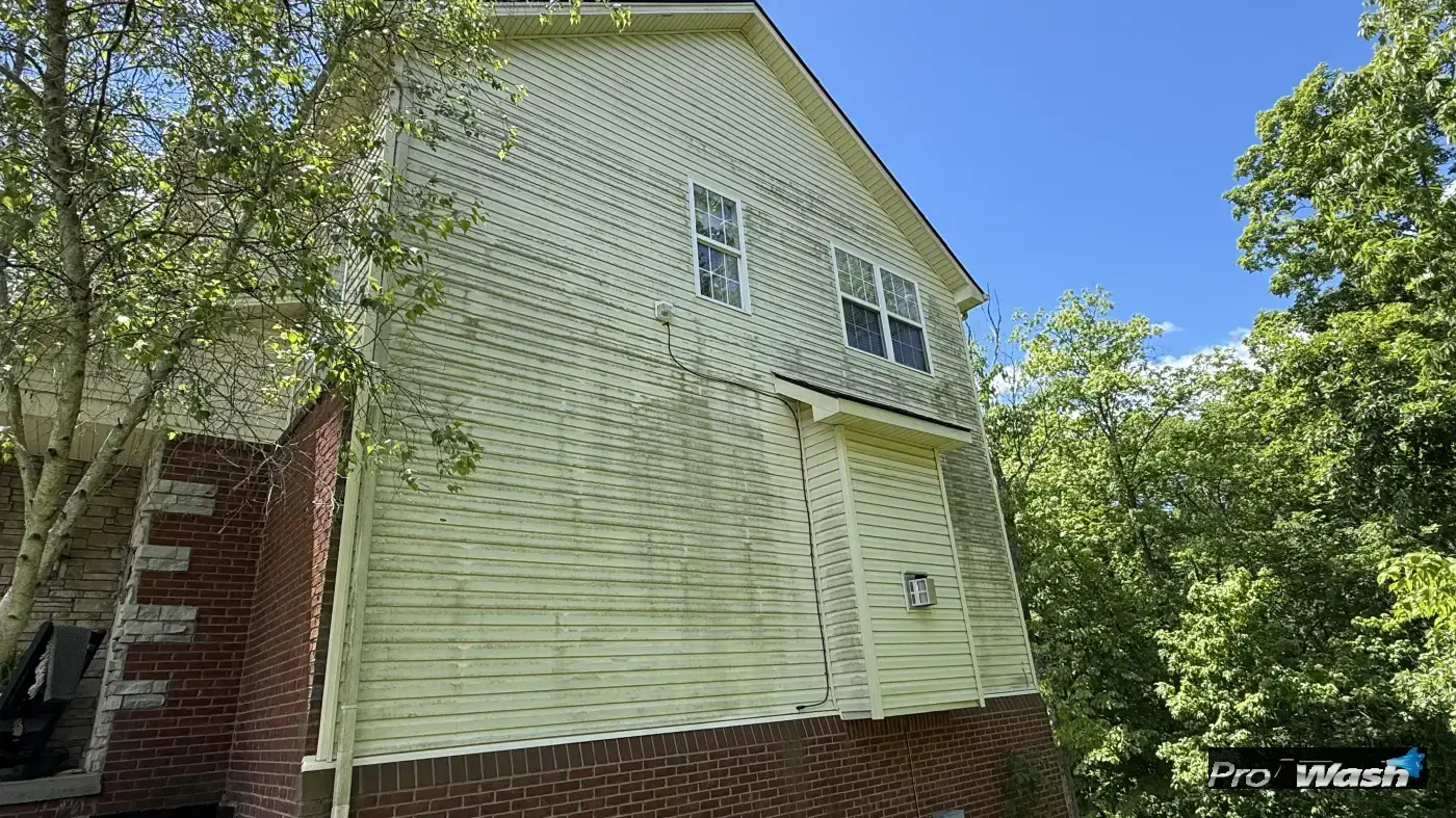 Mallard point house washing before - Georgetown KY