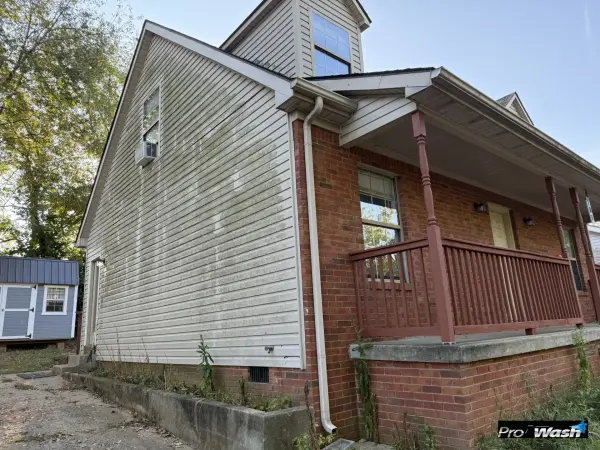 House Washing and Soft Washing before cleaning